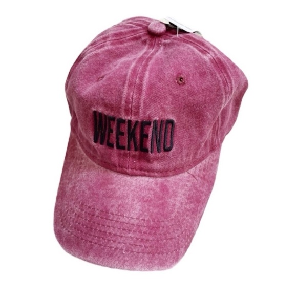 💚 NWTs WAREHOUSE ONE | Weekend Ball Cap - Pasbery Pink - distressed look - Picture 4 of 7